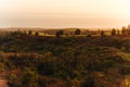 sunset on Kekaha Lookout in kauai, hawaii Royalty Free Stock Photo