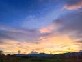 The Sunset in Keningau Sabah