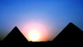 Sunset at keops Royalty Free Stock Photo
