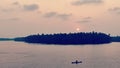 Sunset in kerala backwaters