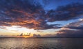 Sunset, Key Largo in Florida. Royalty Free Stock Photo