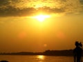 Sunset at Khong river