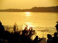 Sunset at khong river