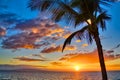 Sunset in Kihei Royalty Free Stock Photo