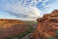 Sunset at Kings Canyon in the Northern Territory Royalty Free Stock Photo