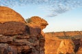 Sunset at Kings Canyon in the Northern Territory Royalty Free Stock Photo