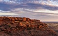 Sunset at Kings Canyon in the Northern Territory Royalty Free Stock Photo