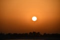 Sunset from Kite Beach at Jumeirah in Dubai, UAE Royalty Free Stock Photo