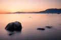 Sunset at Kitsilano Beach Royalty Free Stock Photo