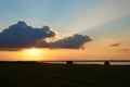Sunset at Knud Beach Royalty Free Stock Photo