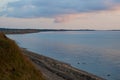 Sunset at Knud beach in Denmark Royalty Free Stock Photo