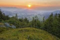 Sunset on the Kohler Alm Gamsknogel Germany 2015