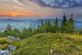 Sunset on the Kohler Alm Gamsknogel Germany 2015