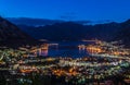 Sunset in Kotor boka bay