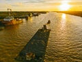 sunset kuala baram Bridge