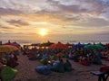 Sunset at kuta Beach bali