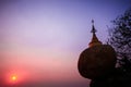 Sunset at Kyaiktiyo Pagoda