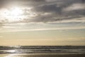 Sunset at La Barrosa beach in Sancti Petri Cadiz