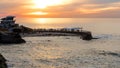 Sunset at the La Jolla cove, San Diego, California Royalty Free Stock Photo