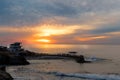 Sunset at the La Jolla cove, San Diego, California Royalty Free Stock Photo