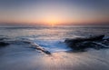 Sunset at La Jolla cove san diego in a summer afternoon Royalty Free Stock Photo