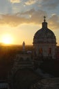 Sunset at La Merced Church in Nicaragua