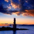 Sunset from La Savina lighthouse in Formentera