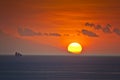 Sunset from Labuan Bajo, Komodo Island Royalty Free Stock Photo