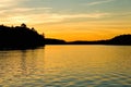 Sunset Lake Royalty Free Stock Photo