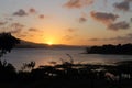 Sunset of Lake Arenal Costa Rica Royalty Free Stock Photo