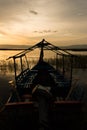 Sunset in Lake Awassa, Ethiopia. Royalty Free Stock Photo