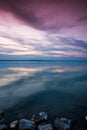 Sunset lake Balaton Royalty Free Stock Photo