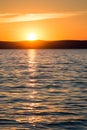 Sunset lake Balaton Royalty Free Stock Photo