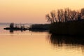 Sunset at Lake Balaton, Hungary Royalty Free Stock Photo