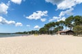 The lake of Biscarrosse, on the French Atlantic coast