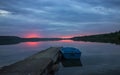 Double Sunset on the lake