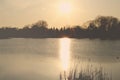 Sunset on Lake Royalty Free Stock Photo