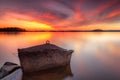 Sunset on lake lanier, north georgia Royalty Free Stock Photo