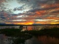 Sunset on lake Limboto, Gorontalo-Indonesia