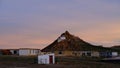 Sunset at lake Manasarovar Royalty Free Stock Photo