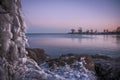 Sunset Lake Ontario in Colonel Samuel Smith Park Royalty Free Stock Photo