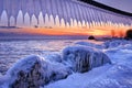 Sunset at Lake Ontario Royalty Free Stock Photo