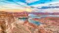 Sunset at lake Powell, Alstrom Point, Arizona USA