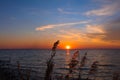 Sunset at Lake Sasyk, Royalty Free Stock Photo