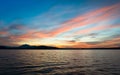 Sunset lake Royalty Free Stock Photo