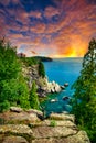 Sunset and Lake Superiors Shoreline