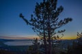 Sunset at Lake Tahoe Royalty Free Stock Photo