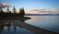 Sunset Lake Tahoe Royalty Free Stock Photo