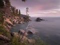 Sunset on Lake Tahoe, USA Royalty Free Stock Photo