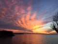 Sunset on Lake Texoma Royalty Free Stock Photo